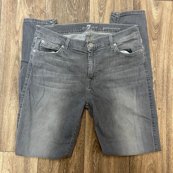 7 For All Mankind Gwenevere Skinny Jean Size 32 - Picture 1 of 10